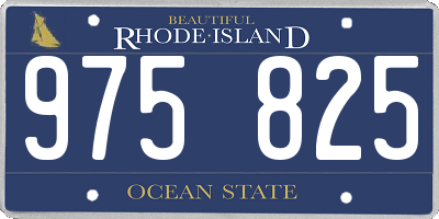 RI license plate 975825