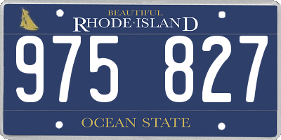 RI license plate 975827