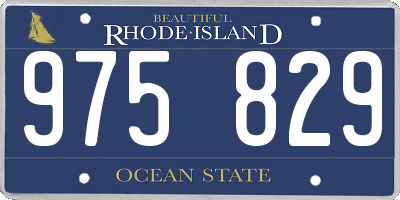 RI license plate 975829