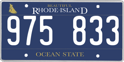 RI license plate 975833
