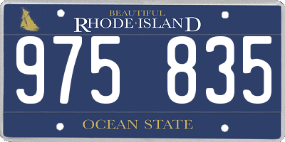 RI license plate 975835