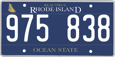RI license plate 975838