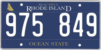 RI license plate 975849