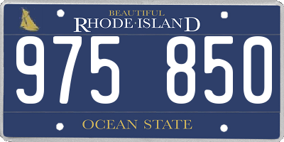 RI license plate 975850