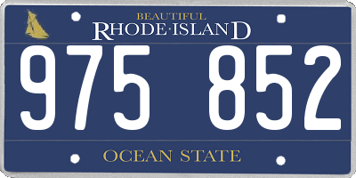 RI license plate 975852