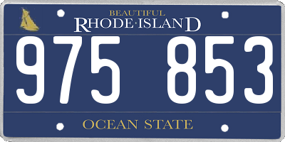 RI license plate 975853