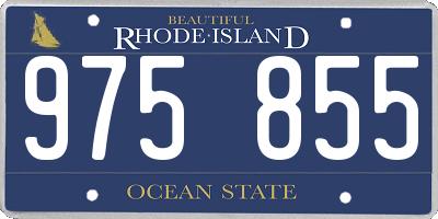 RI license plate 975855