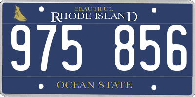 RI license plate 975856