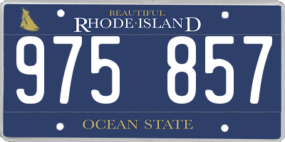 RI license plate 975857