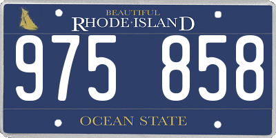 RI license plate 975858