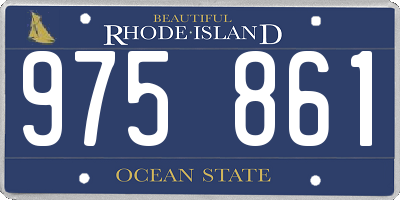 RI license plate 975861