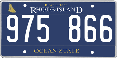 RI license plate 975866
