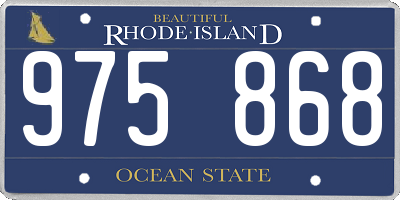 RI license plate 975868