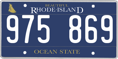 RI license plate 975869