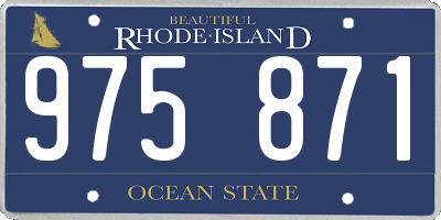 RI license plate 975871