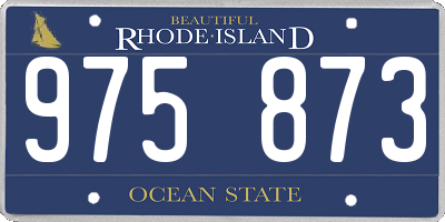 RI license plate 975873