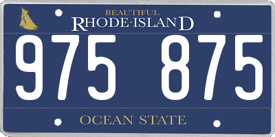 RI license plate 975875