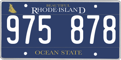 RI license plate 975878