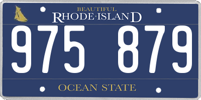 RI license plate 975879