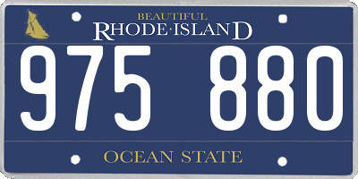 RI license plate 975880