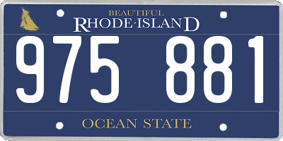 RI license plate 975881