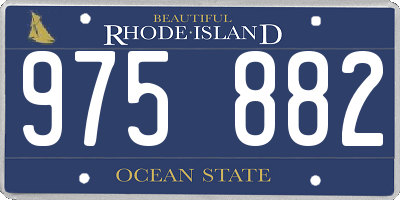 RI license plate 975882