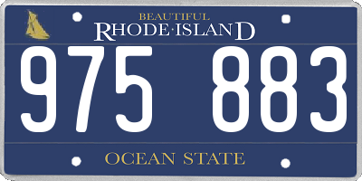 RI license plate 975883