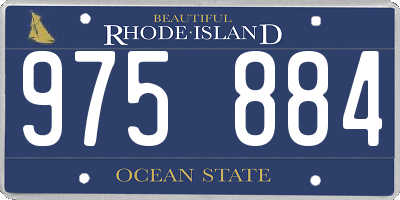 RI license plate 975884