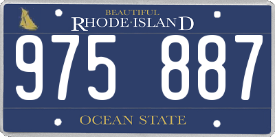 RI license plate 975887