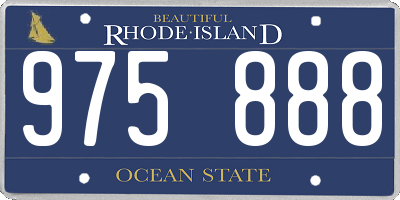 RI license plate 975888