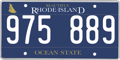 RI license plate 975889