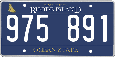 RI license plate 975891