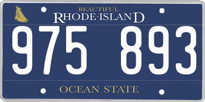 RI license plate 975893
