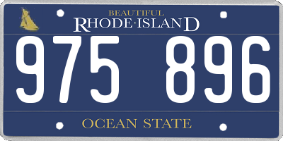 RI license plate 975896