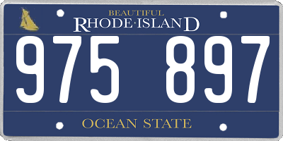 RI license plate 975897