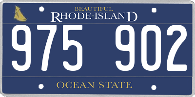 RI license plate 975902