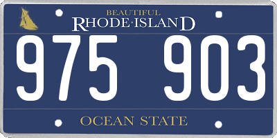 RI license plate 975903