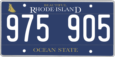 RI license plate 975905