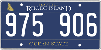 RI license plate 975906