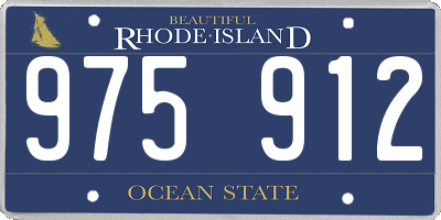 RI license plate 975912