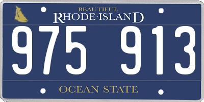 RI license plate 975913
