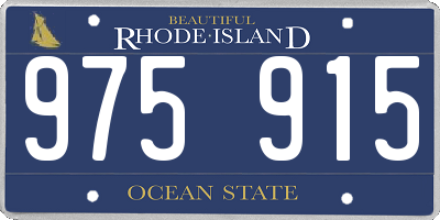 RI license plate 975915