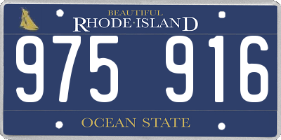RI license plate 975916
