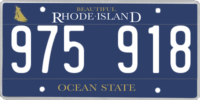 RI license plate 975918