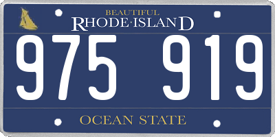 RI license plate 975919