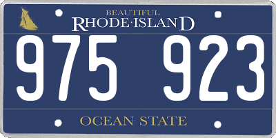 RI license plate 975923