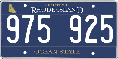 RI license plate 975925
