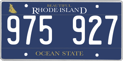 RI license plate 975927