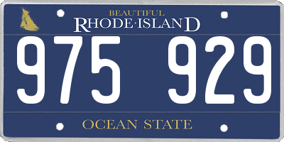 RI license plate 975929
