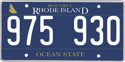 RI license plate 975930